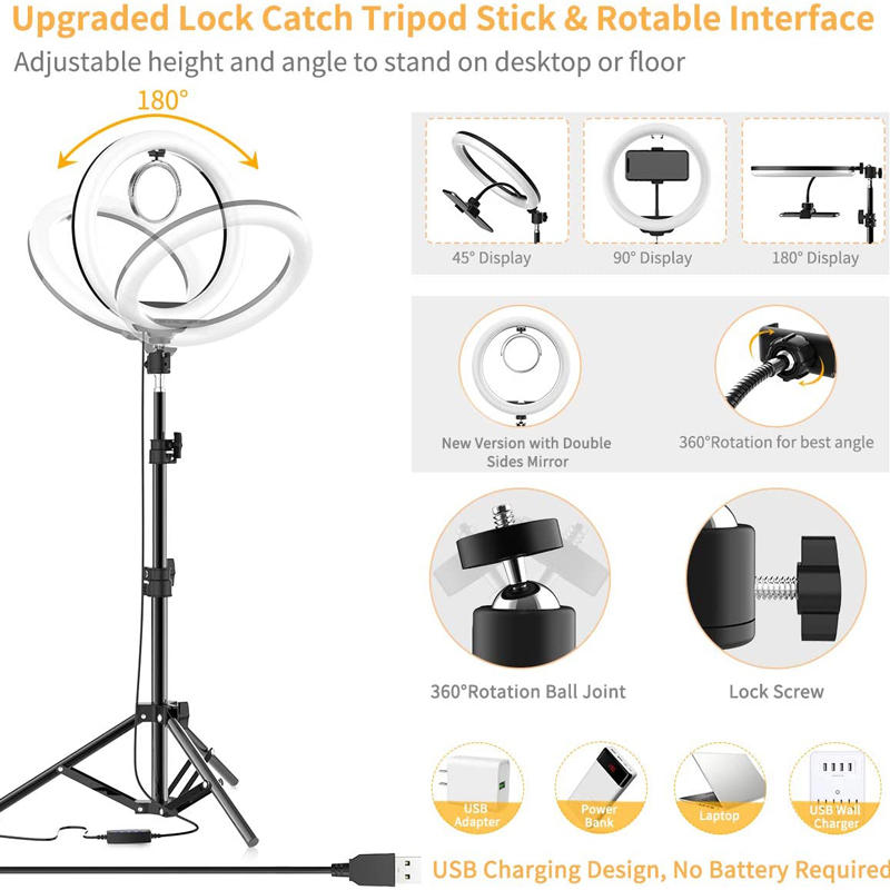 16/26/33cm Selfie Ring Light P - Photography Lighting Description recension och pris