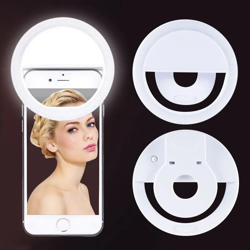 USB Rechargeable LED Selfie Ri - Photography Lighting Description recension och pris
