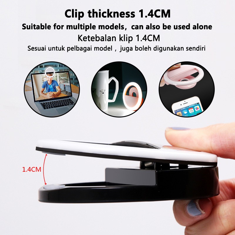 LED Selfie Ring Light 3 Level  - Photography Lighting Description recension och pris