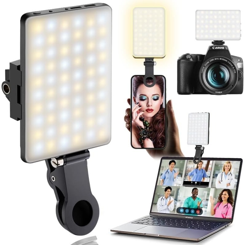 LED Portable Clip-on Selfie Li - Photography Lighting Description recension och pris