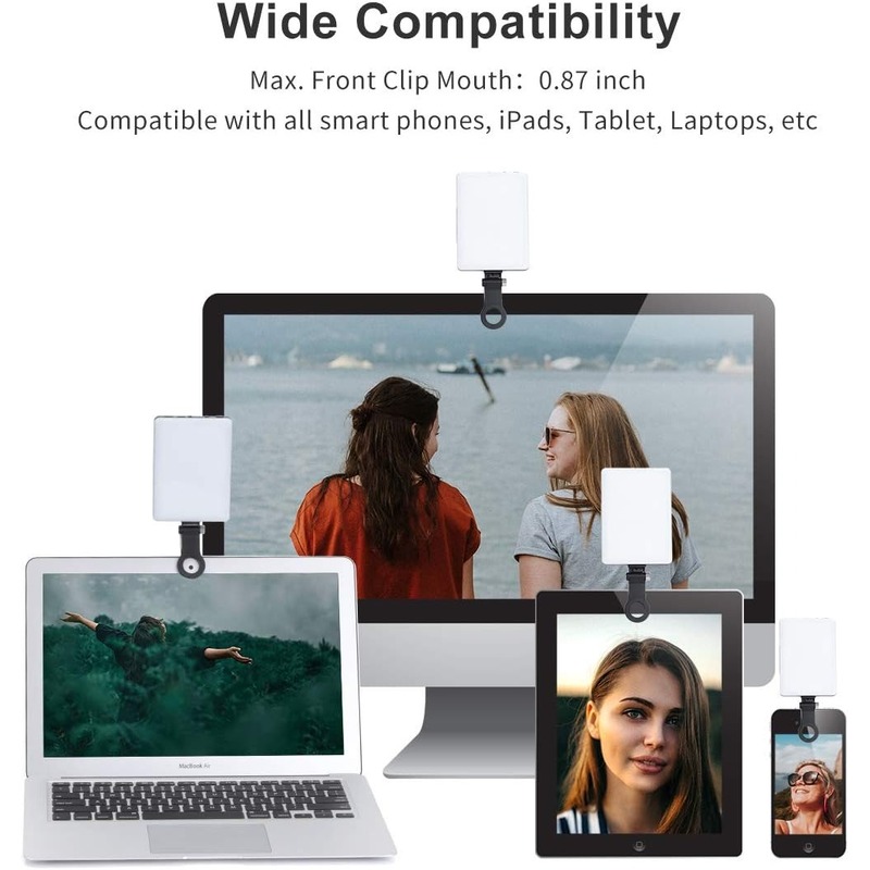 LED Portable Clip-on Selfie Li - Photography Lighting Description recension och pris