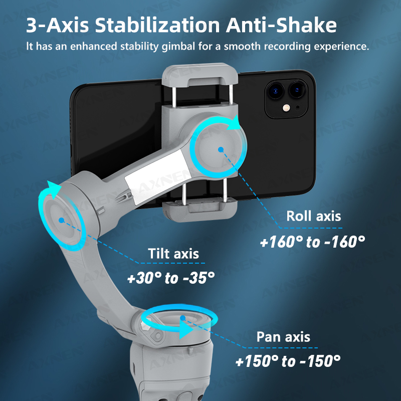 Handheld 3-Axis Gimbal Stabili - Photography Lighting Handheld recension och pris